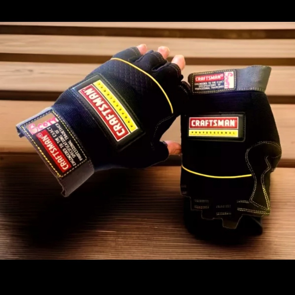 🔨CRAFTSMAN🔨 CARPENTER GLOVES EUC 🧤 - Picture 10 of 11